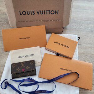 Louis vuitton 6 Key Holder Case fuchsia LV Key Holder